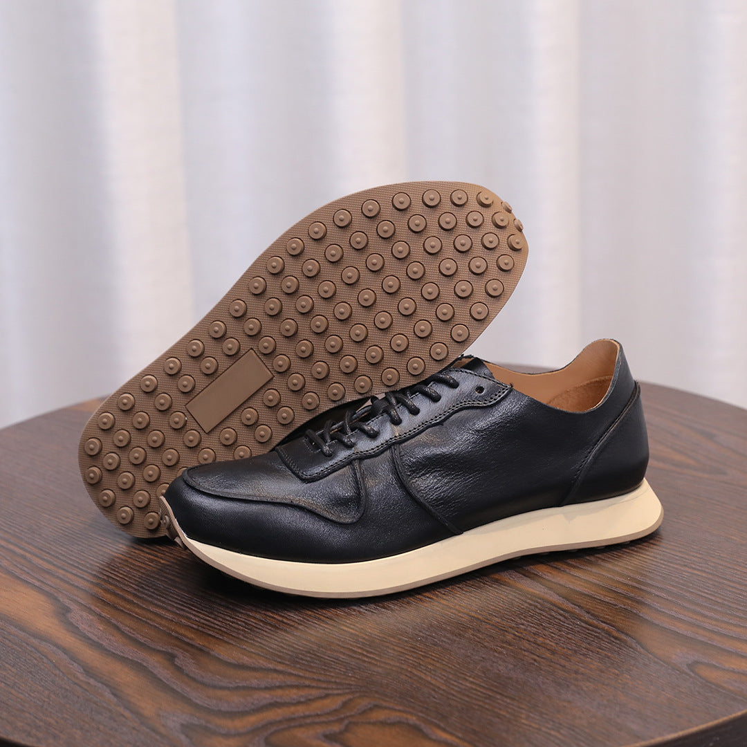 Men's Premium Retro Runner Leather Casual Sneakers