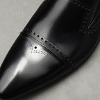 Men's Stitched Cap Toe Pointed Dress Loafers