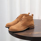 Plain Toe Suede Chukka Boots for Men