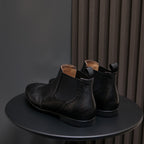 Wingtip Brogue Leather Chelsea Boots for Men