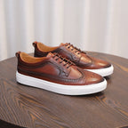 Men's Premium Wingtip Brogue Leather Dress Sneakers