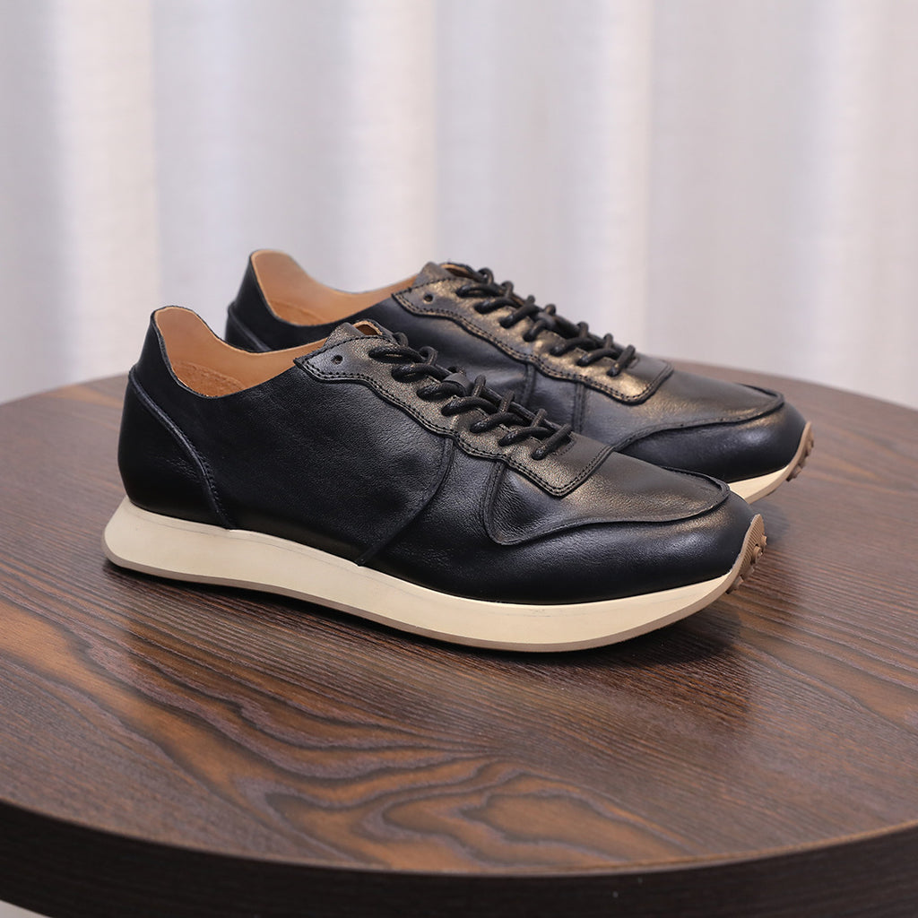 Men's Premium Retro Runner Leather Casual Sneakers