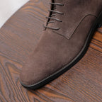 Men's Suede Chisel Plain Toe Lace-Up Ankle Dress Boots