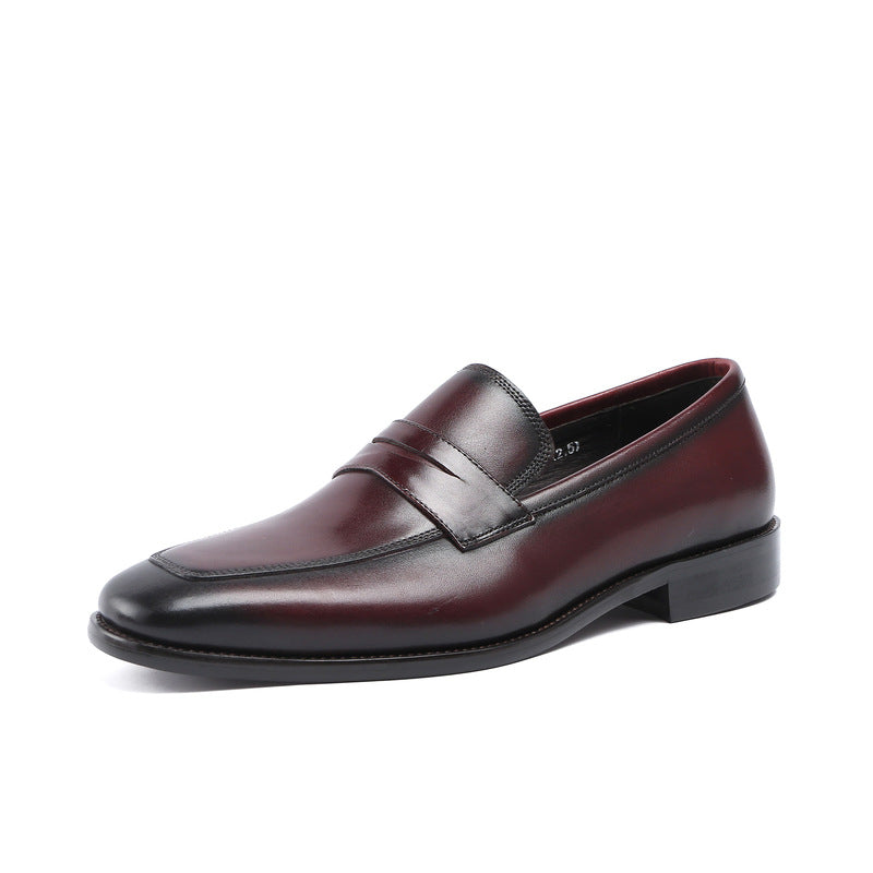 Mens Square Toe Derby Shoes: Stylish Slip-on Dress Shoes for Gala