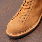 Lace-to-Toe Suede Lug Sole Boots for Men