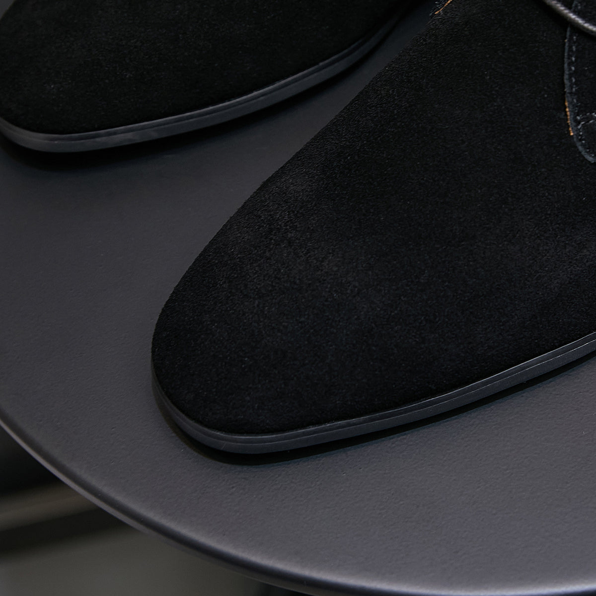 Men's Suede Chisel Plain Toe Lace-Up Chukka Dress Boots