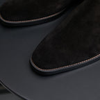 Chisel Plain Toe Suede Chelsea Boots for Men