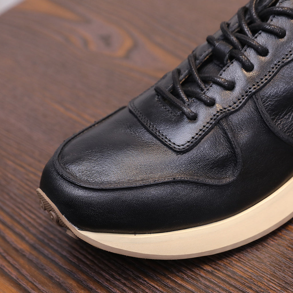 Men's Premium Retro Runner Leather Casual Sneakers