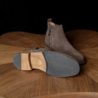 Men's Suede Plain Toe Side-Zip Chelsea Ankle Boots