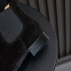 Chisel Plain Toe Suede Chelsea Boots for Men