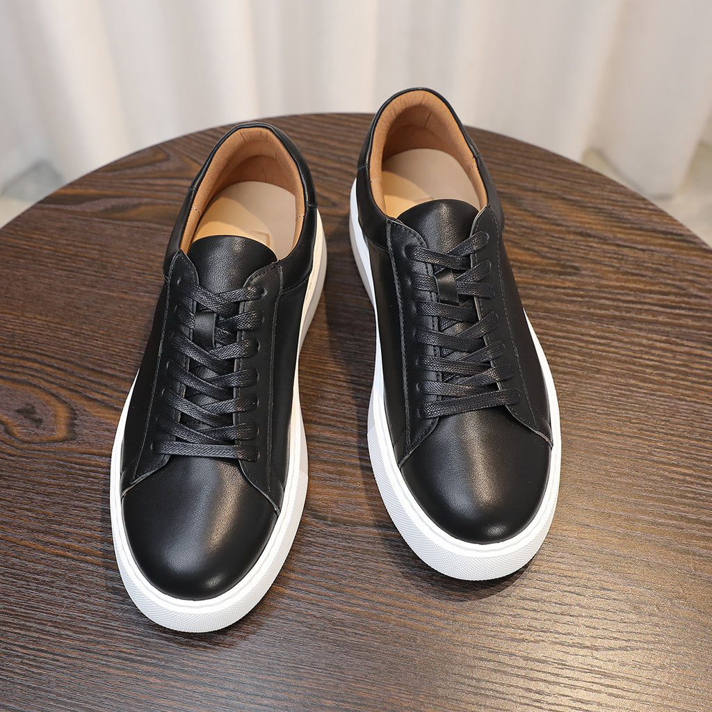Men's Premium Chunky Platform Leather Sneakers