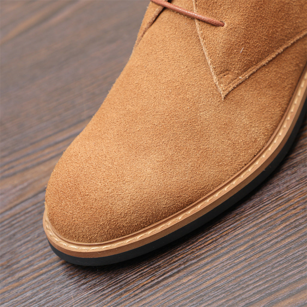 Plain Toe Suede Chukka Boots for Men
