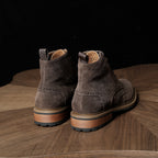 Men's Suede Wingtip Brogue Lace-Up Ankle Dress Boots