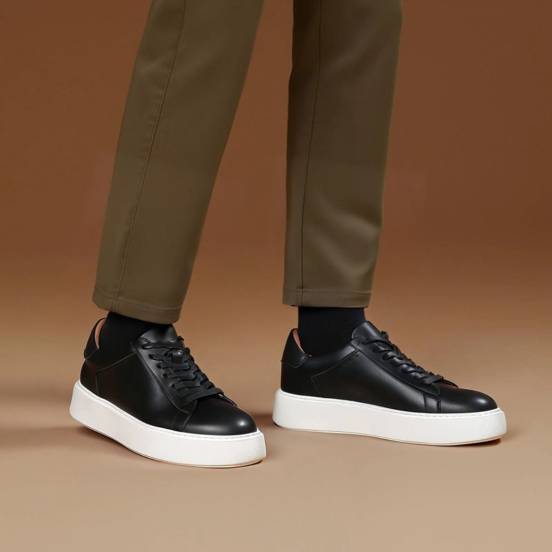 Men's Premium Gradient Burnished Leather Sneakers