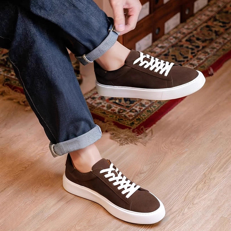 Men's Premium Suede Low-Top Casual Sneakers