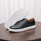 Men's Premium Minimalist Patina Leather Casual Sneakers
