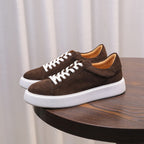 Men's Premium Suede Low-Top Casual Sneakers