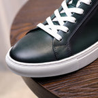 Men's Premium Gradient Patina Leather Sneakers