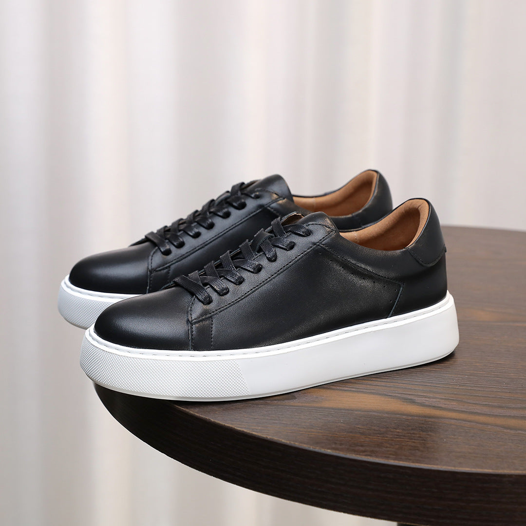 Men's Premium Gradient Burnished Leather Sneakers