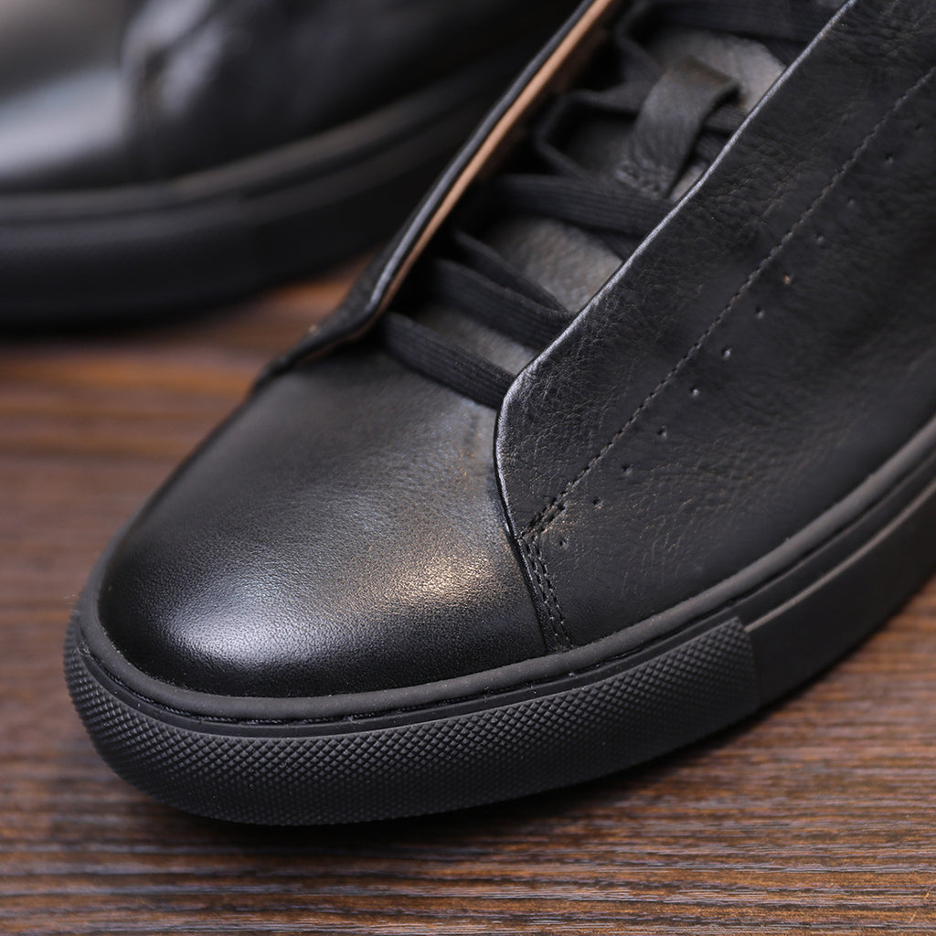 Men's Premium Seamless Patina Leather Sneakers