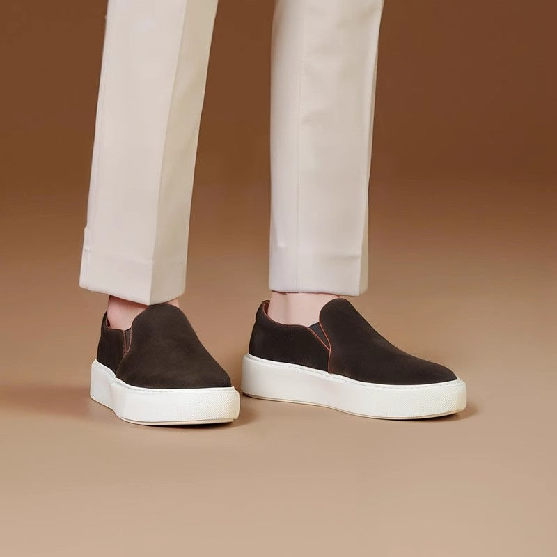 Men's Premium Suede Slip-On Loafer Sneakers