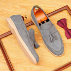 Men's Suede Tassel Casual Dress Loafers