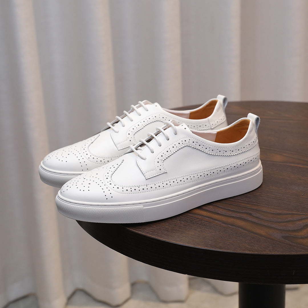 Men's Premium Wingtip Brogue Leather Dress Sneakers