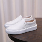 Men's Premium Pebbled Leather Slip-On Loafers