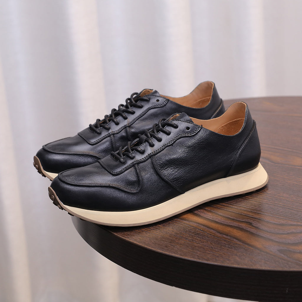 Men's Premium Retro Runner Leather Casual Sneakers