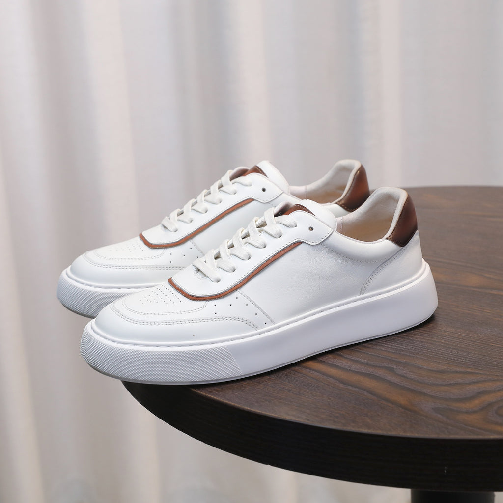 Men's Premium Retro GAT Colorblock Leather Sneakers