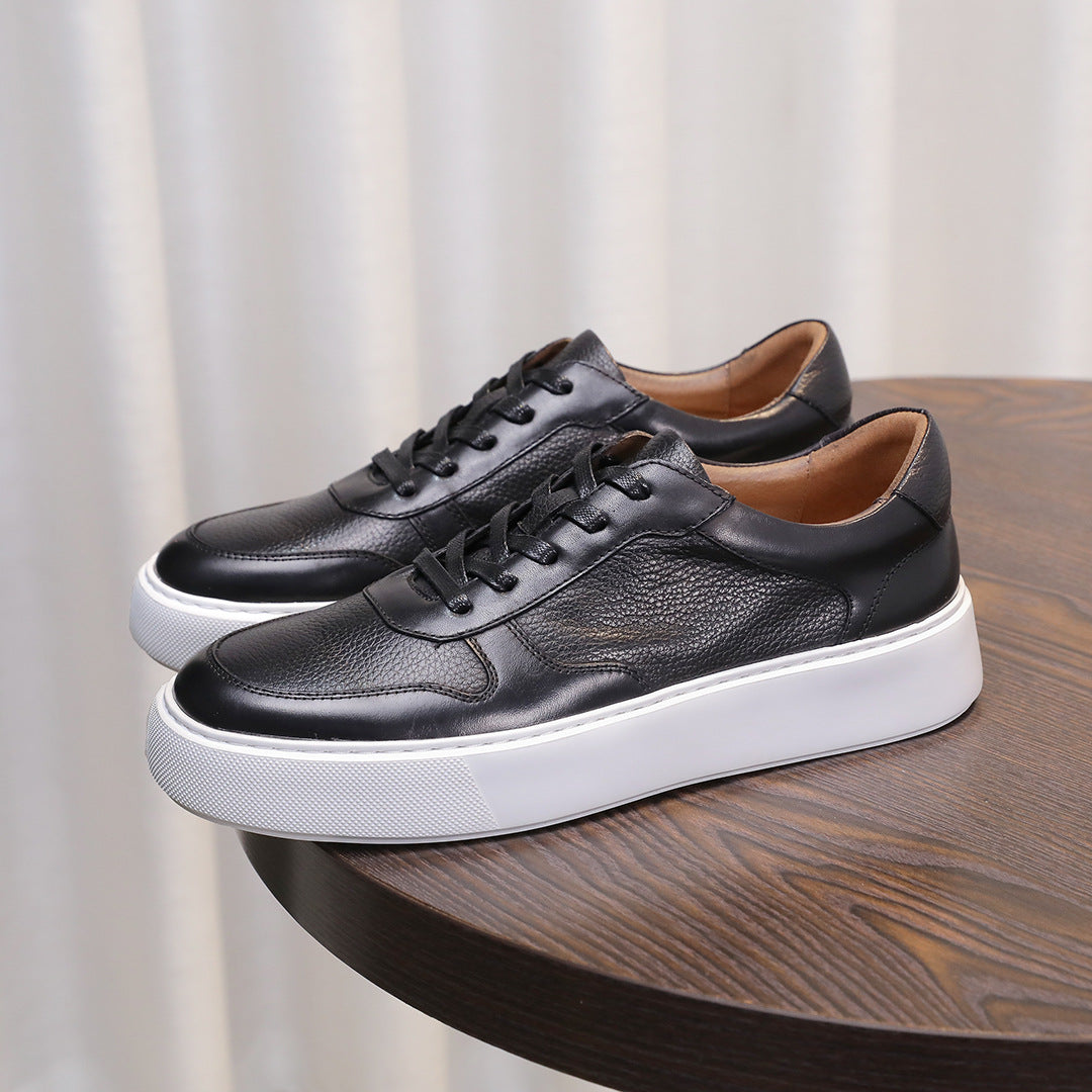 Men's Premium Pebbled Leather GAT Chunky Sneakers