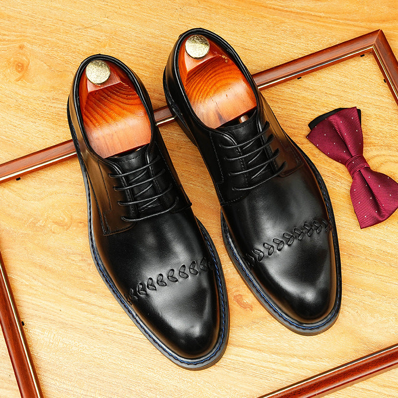 bBlack Men's Office Casual Oxford Dress Shoes for Work