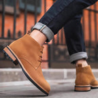 Plain Toe Suede Chukka Boots for Men