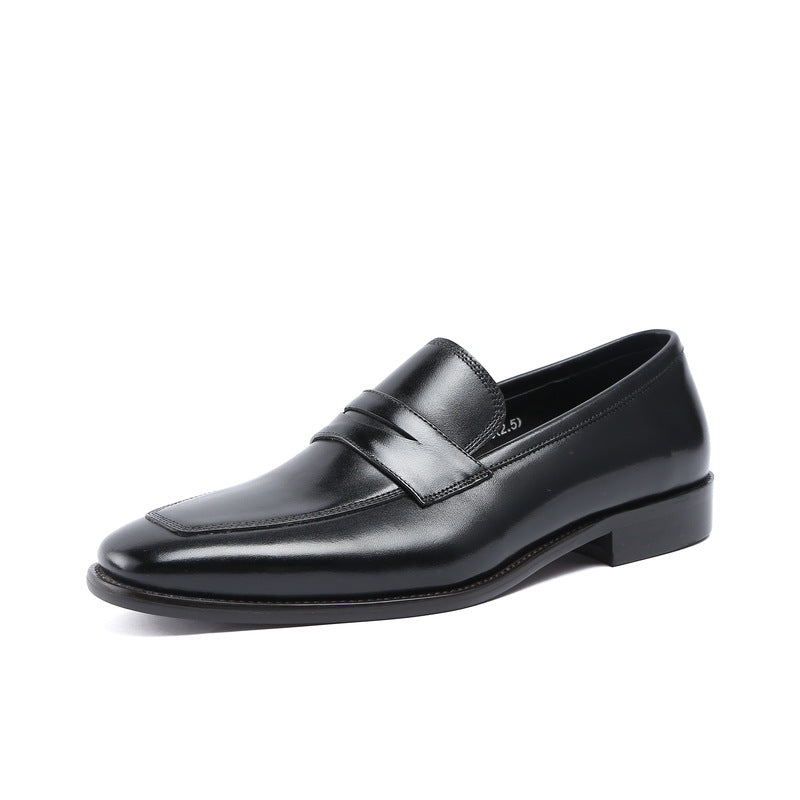 Mens Square Toe Derby Shoes: Stylish Slip-on Dress Shoes for Gala