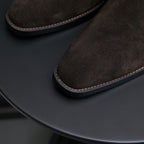 Chisel Plain Toe Suede Chelsea Boots for Men