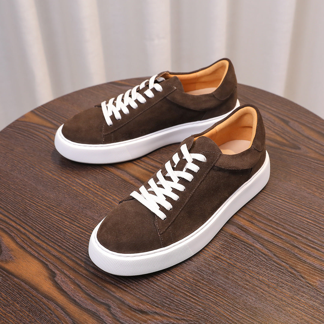 Men's Premium Suede Low-Top Casual Sneakers