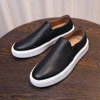 Men's Premium Pebbled Leather Slip-On Loafers