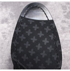 Men's black Chelsea boots outsole with textured tread