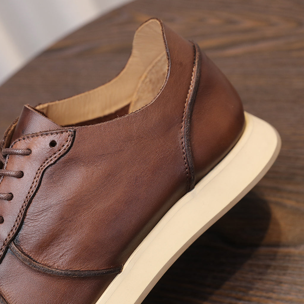 Men's Premium Retro Runner Leather Casual Sneakers