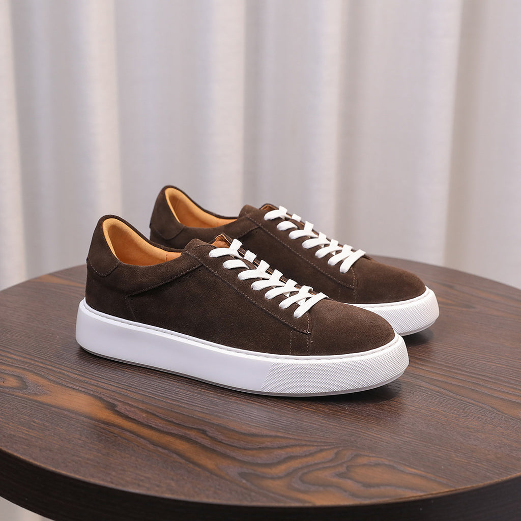 Men's Premium Suede Low-Top Casual Sneakers