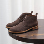 Plain Toe Suede Chukka Boots for Men