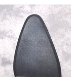 Men's boot sole tread close-up, thick sole base for ankle dress boots