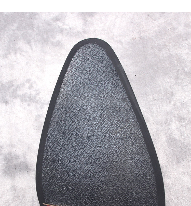 Men's boot sole tread close-up, thick sole base for ankle dress boots