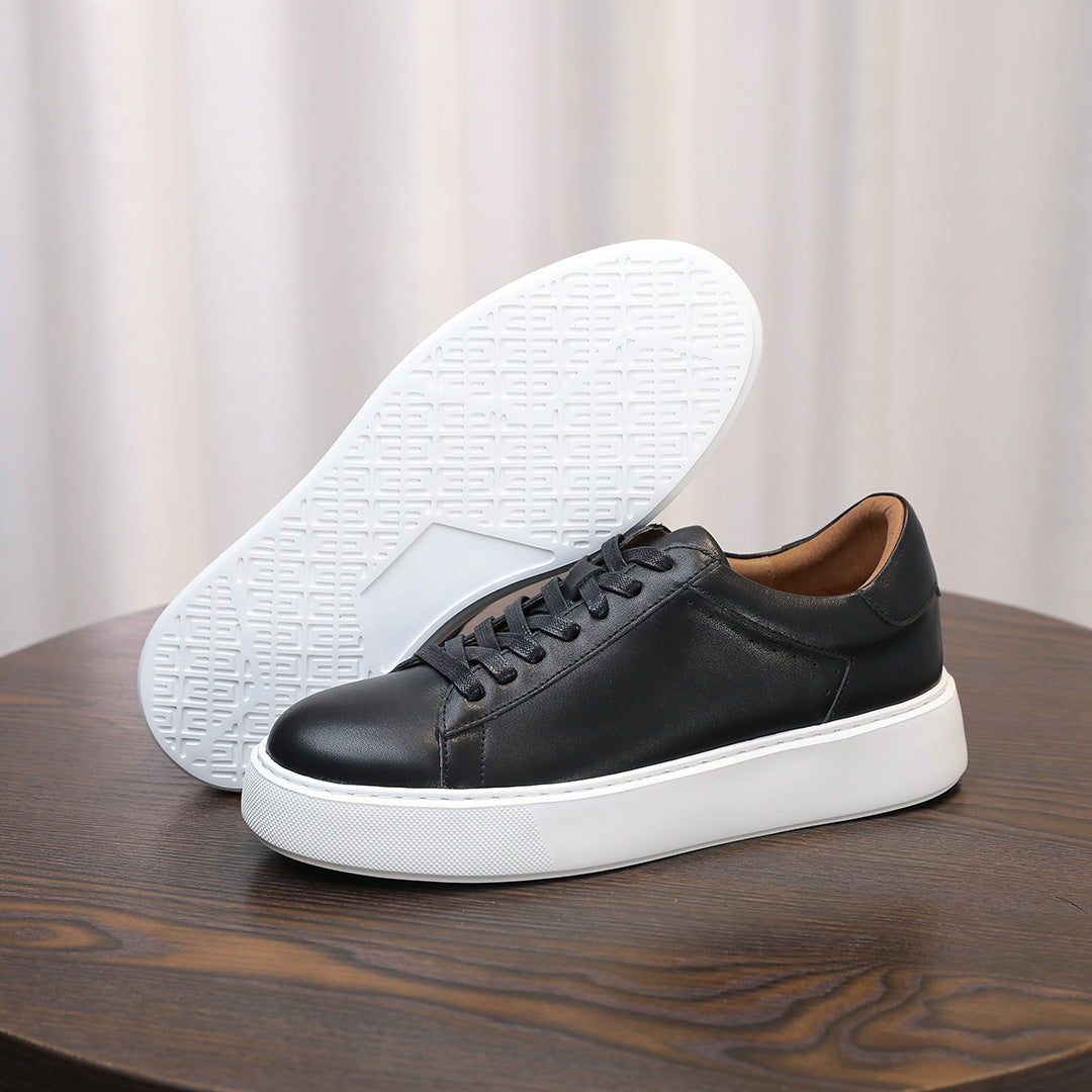 Men's Premium Gradient Burnished Leather Sneakers