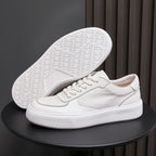Men's Premium Patina Leather Dress Casual Sneakers
