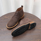 Plain Toe Suede Chukka Boots for Men
