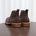 Cap Toe Suede Lug Sole Ankle Boots for Men
