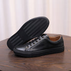Men's Luxury Full-Grain Leather Low-Top Sneakers