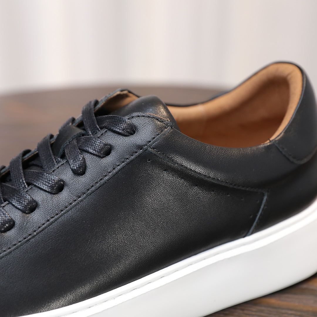 Men's Premium Gradient Burnished Leather Sneakers