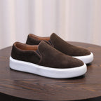 Men's Premium Pebbled Leather Slip-On Loafers
